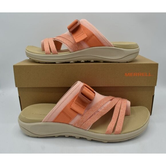 Merrell Womens Size 10 District 4 Peach Slip On Slide Sandals Shoes - Picture 9 of 12